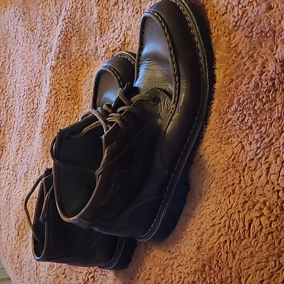 Clarks Medway Bloke Moc Lace Up Leather Boot Brown Men's sz 9 - Picture 2 of 4